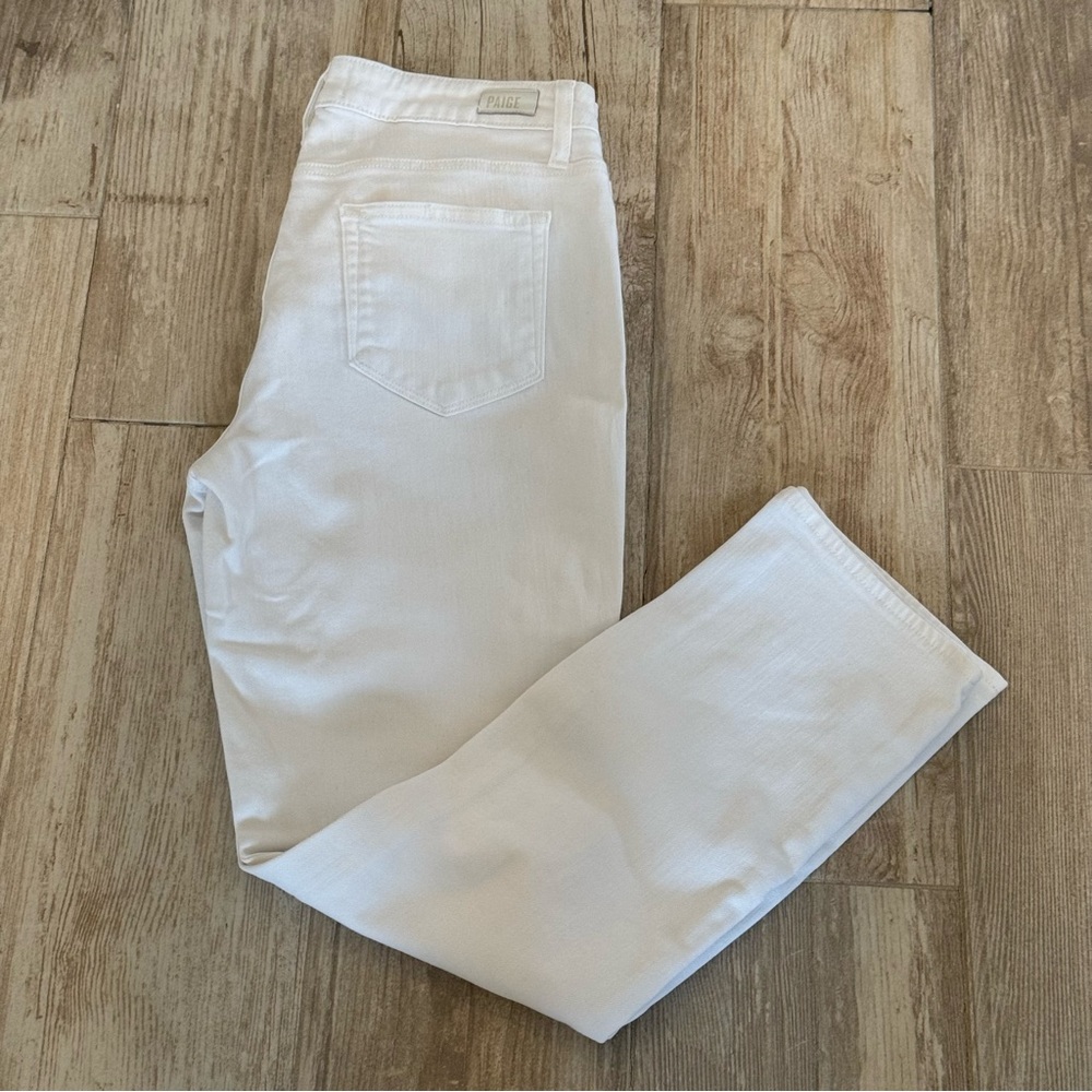 PAIGE Brigitte Crisp White Straight Jeans White 28